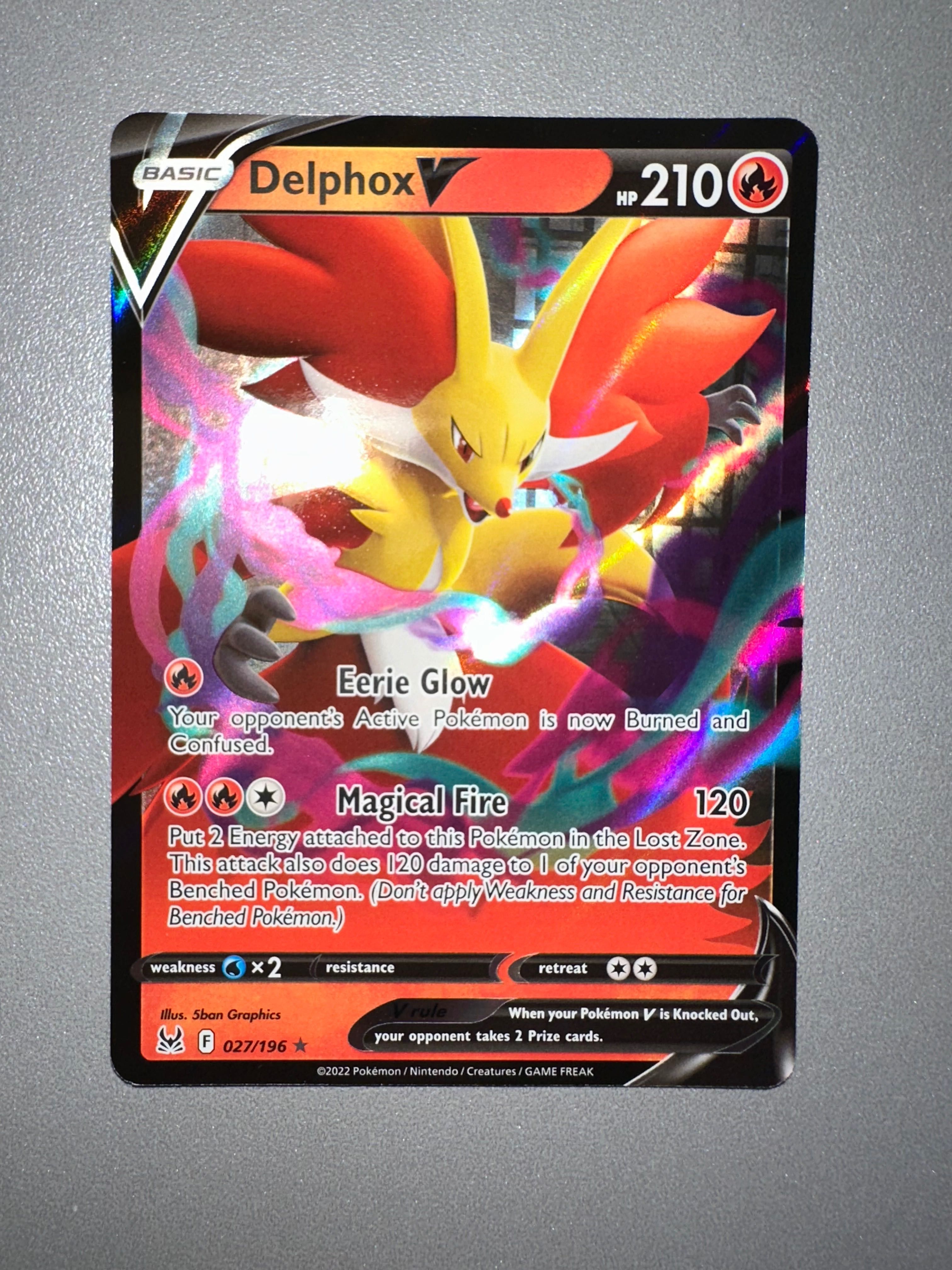 Karta Pokemon Sword & Shield Lost Origin Delphox V