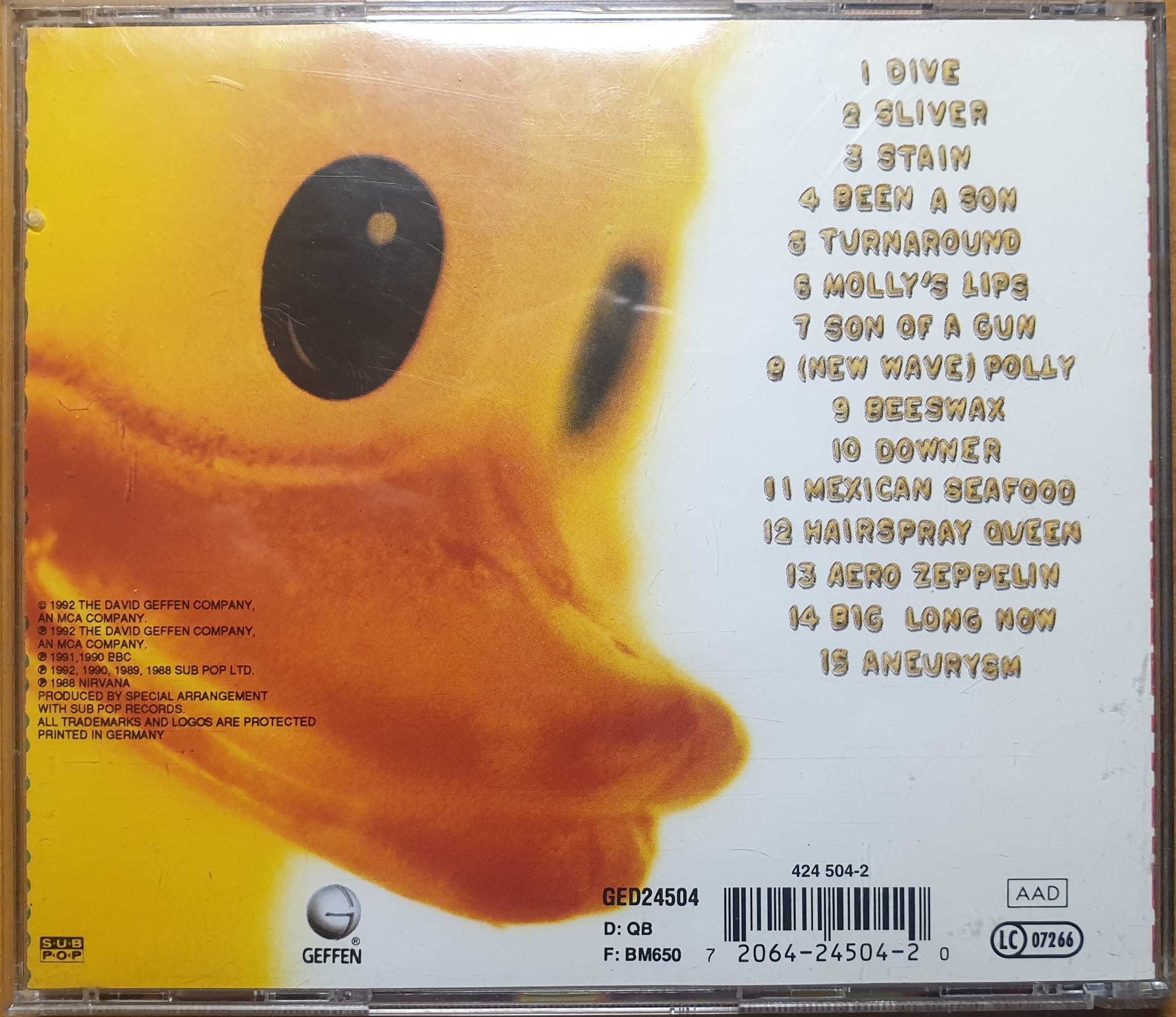 Nirvana Incesticide audio CD oryginalna wydanie maksymalnie z 1998