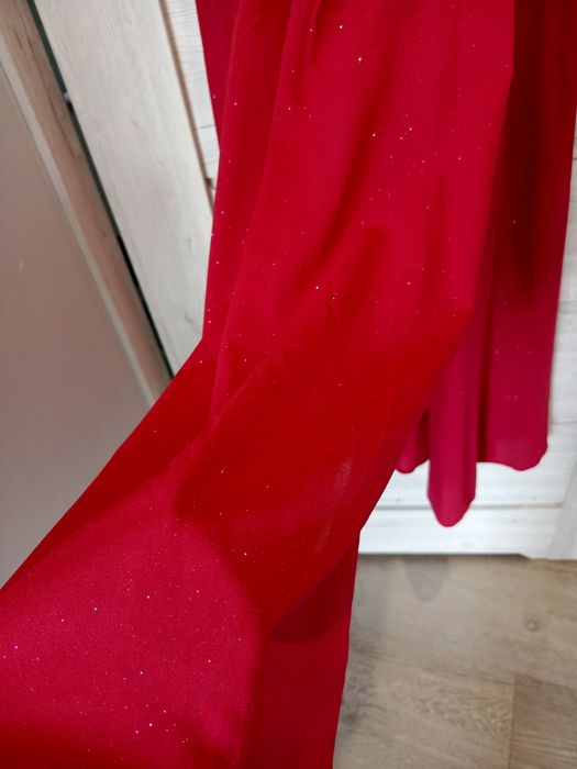 Sukienka 40 brokat Elizabeth kolor malinowy+ gratis