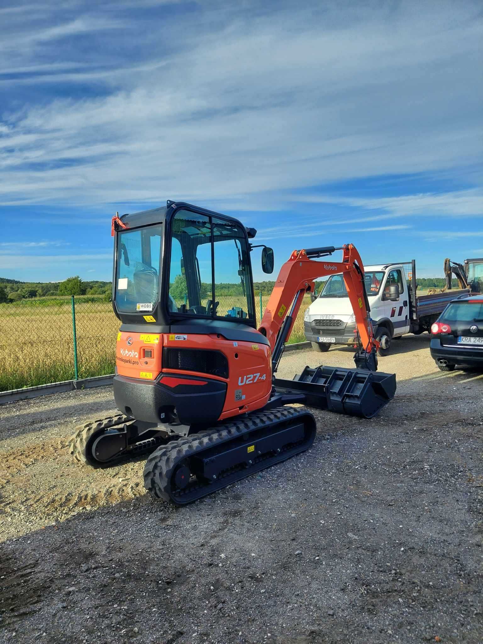 Usługi, wynajem minikoparki 1.5tony oraz 3tony WIERTNICA KUBOTA JCB