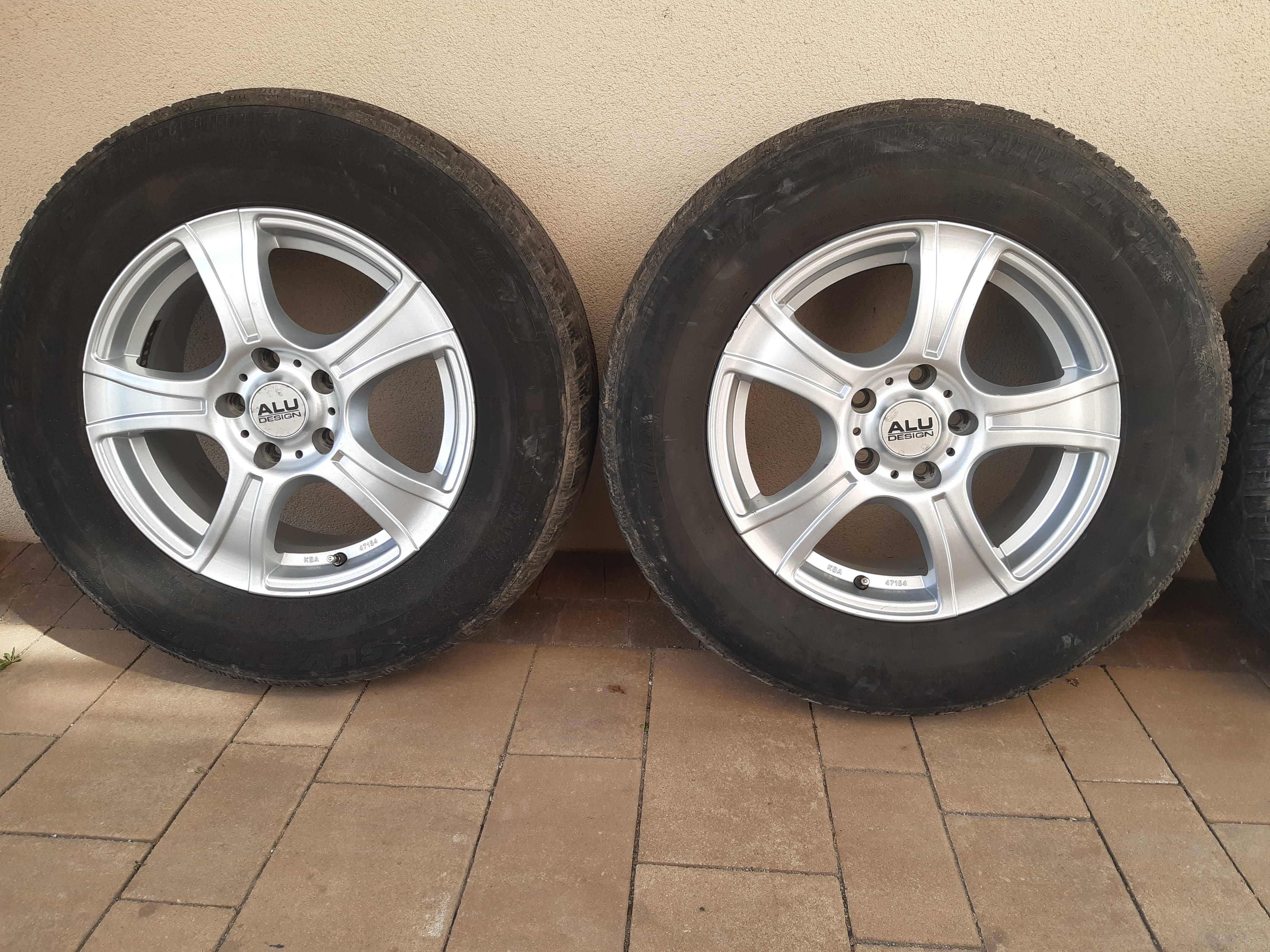 opony zimowe na alufelgach 215/70 R16