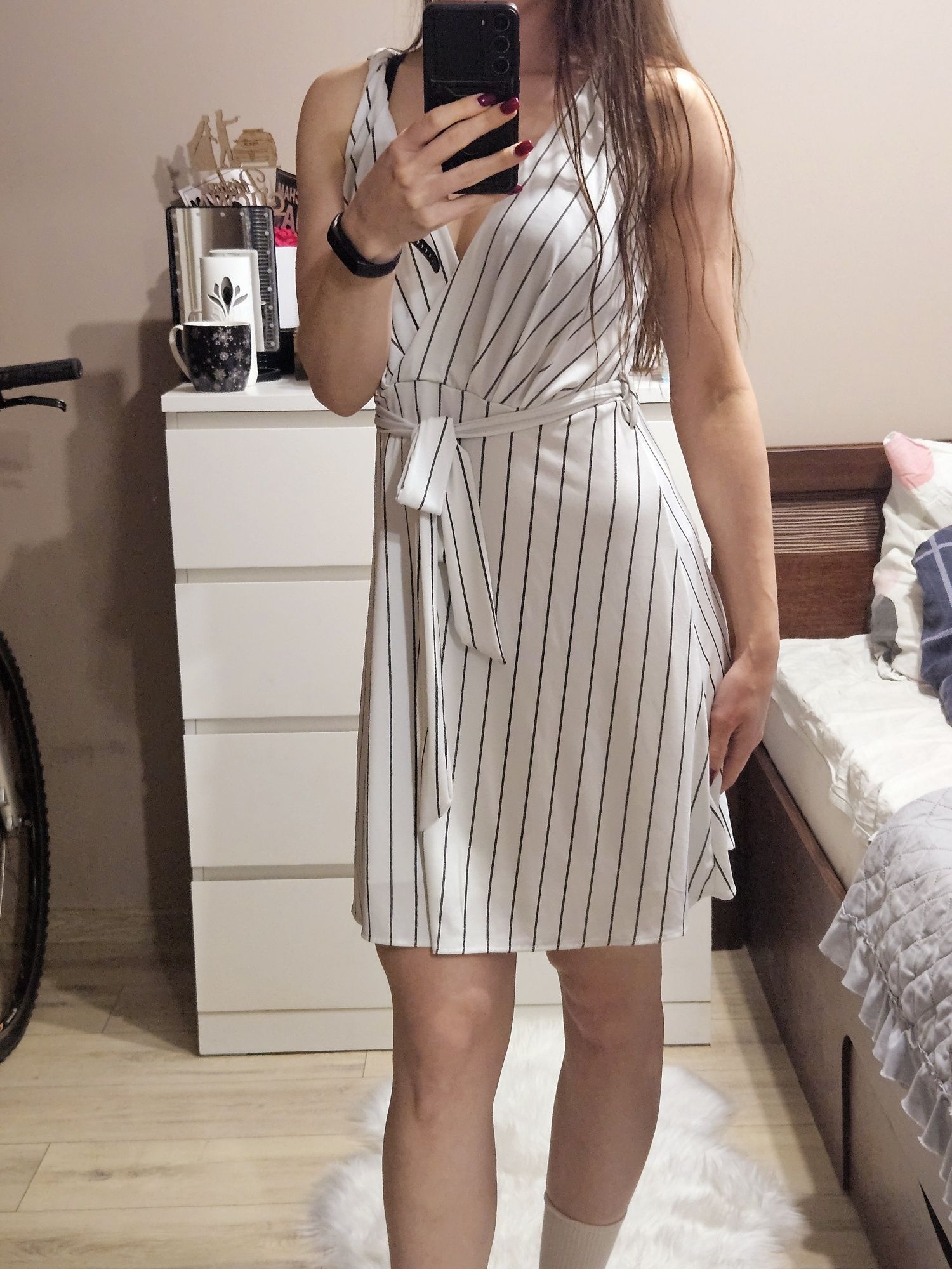 Sukienka w paski mango m