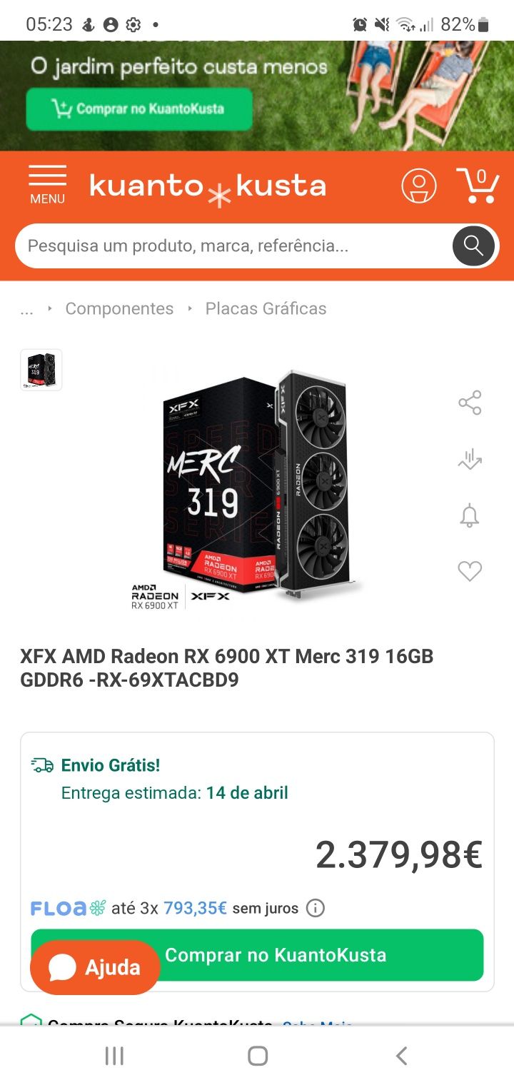 Gráfica AMD XFX 6900XT Merc