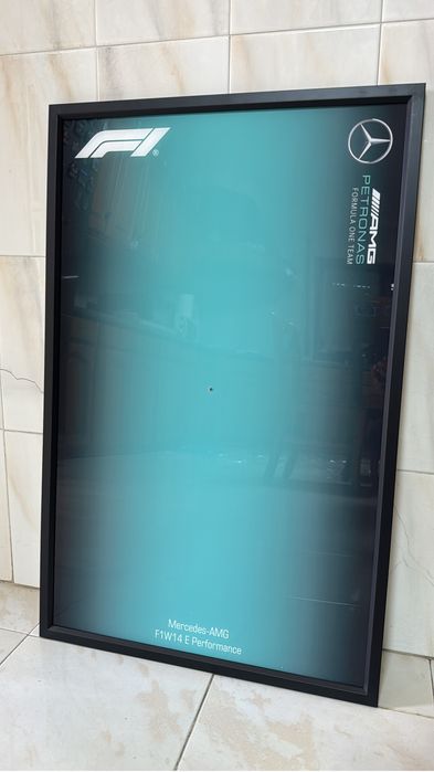 Quadro em madeira e acrilico para mercedes amg f1 w14