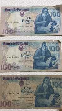 Notas 100 escudos