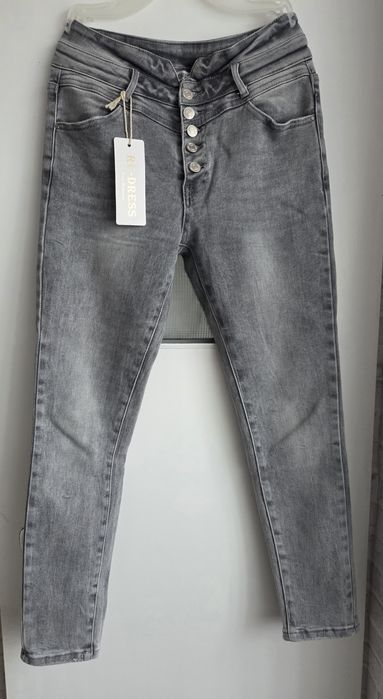 jeansy Re-dress szare r. L