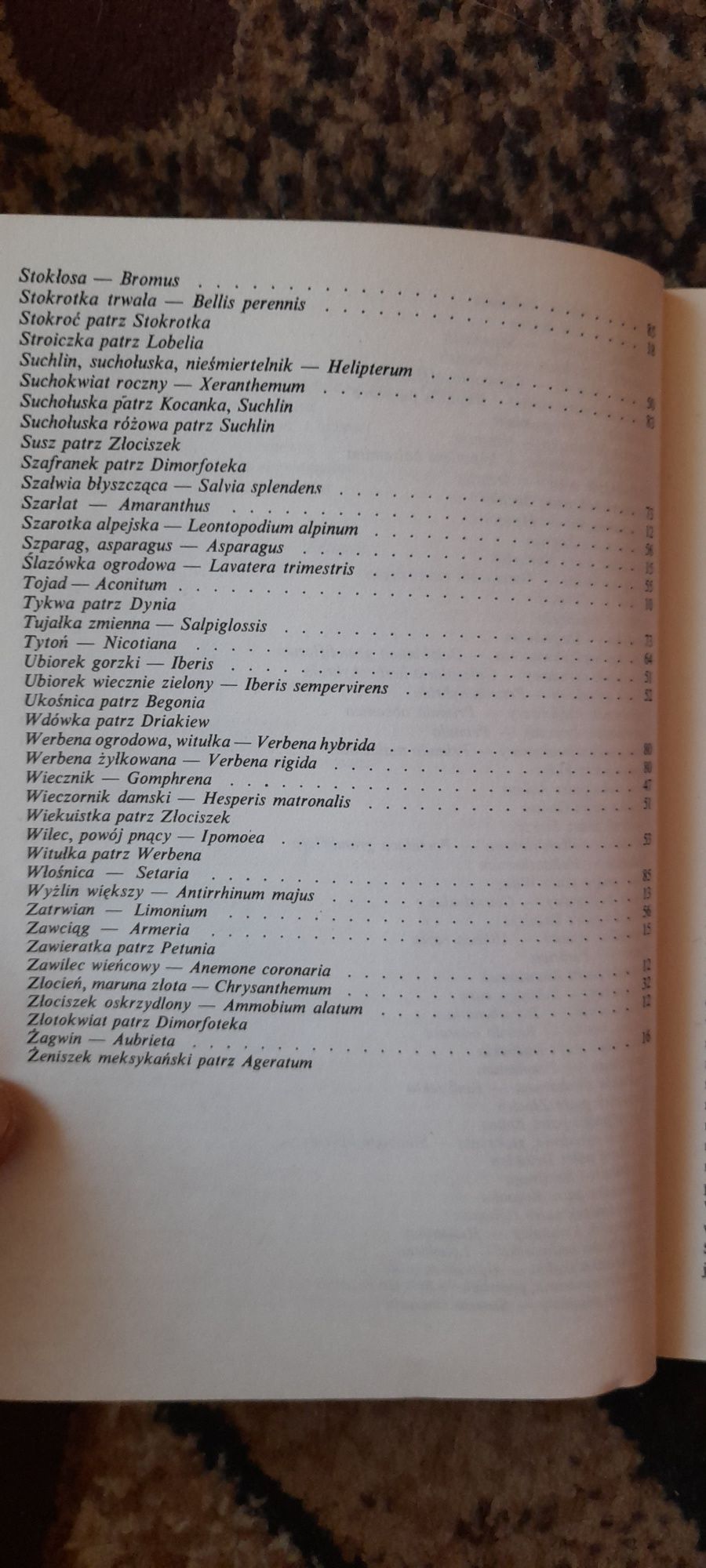 Katalog roślin ozdobnych rozmnażanych z nasion - I.Chwedoruk 1985