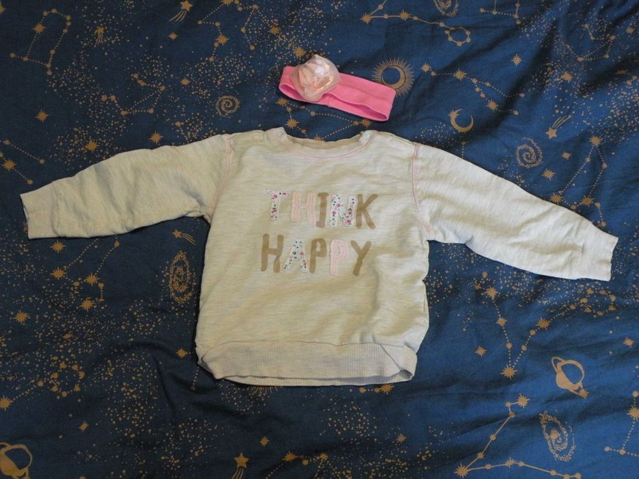 Sweterek dla dziecka plus opaska