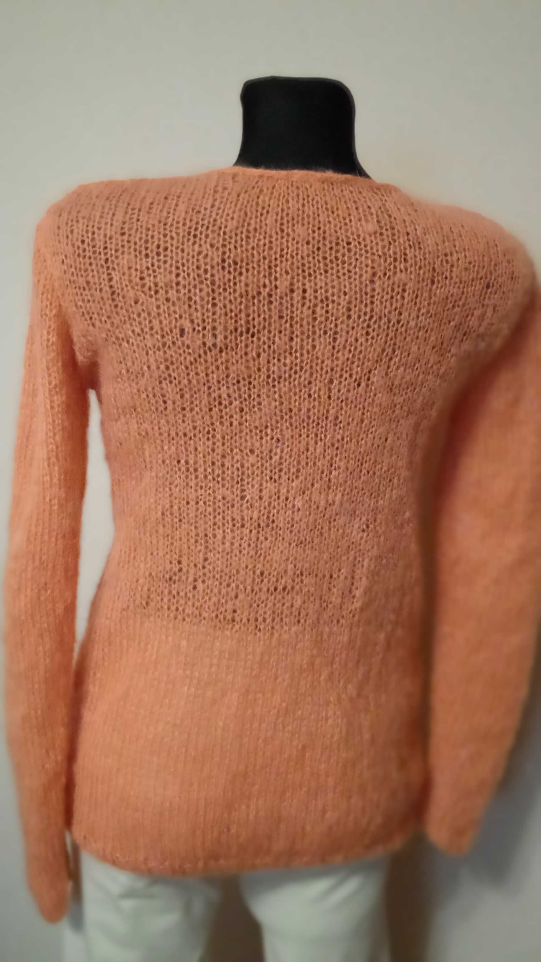 Sweter moher 65 %  ręczna robota S/M