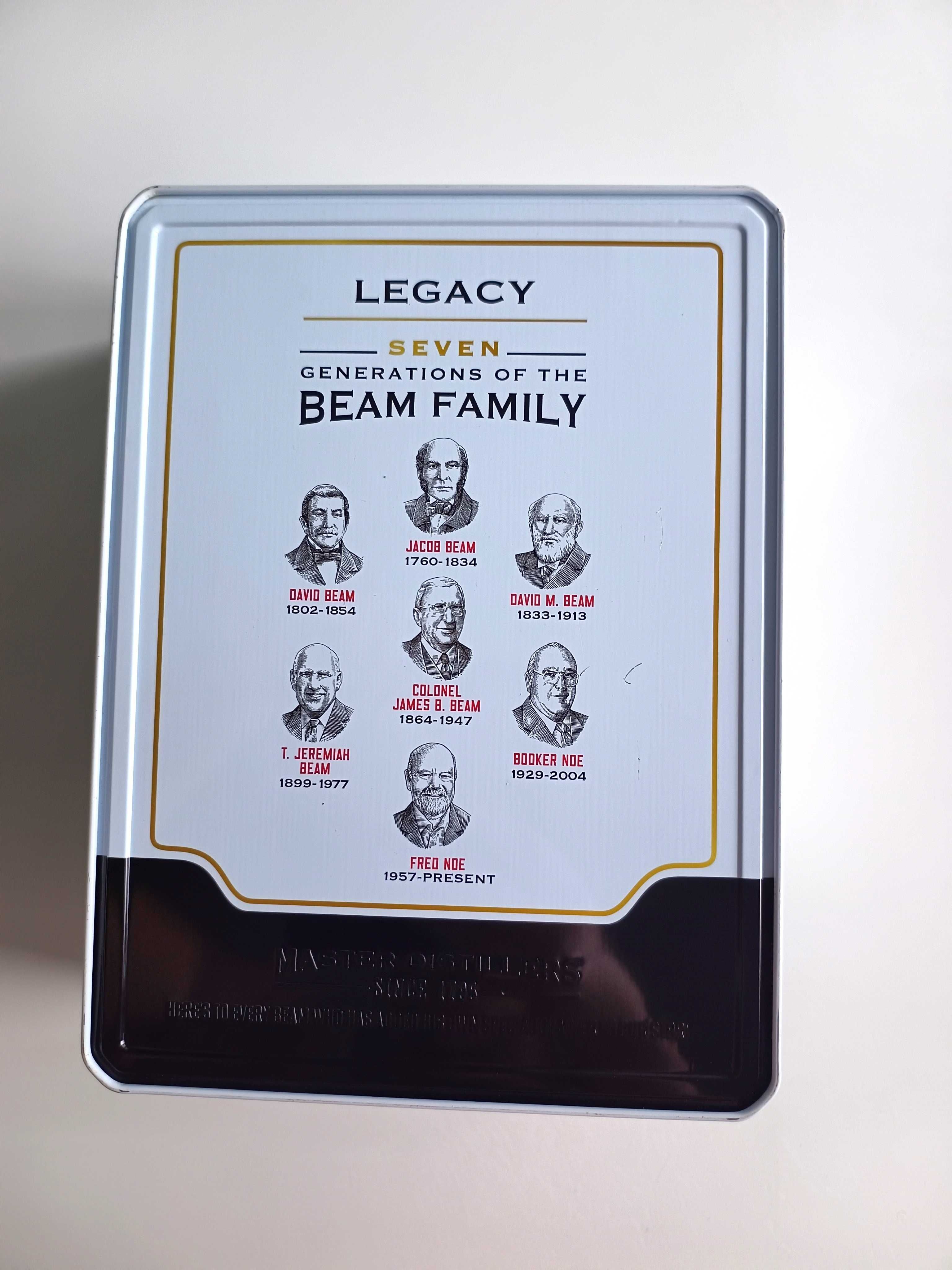 puste opakowanie po Jim Beam Whiskey puszka metalowa skrzynka kolekcja
