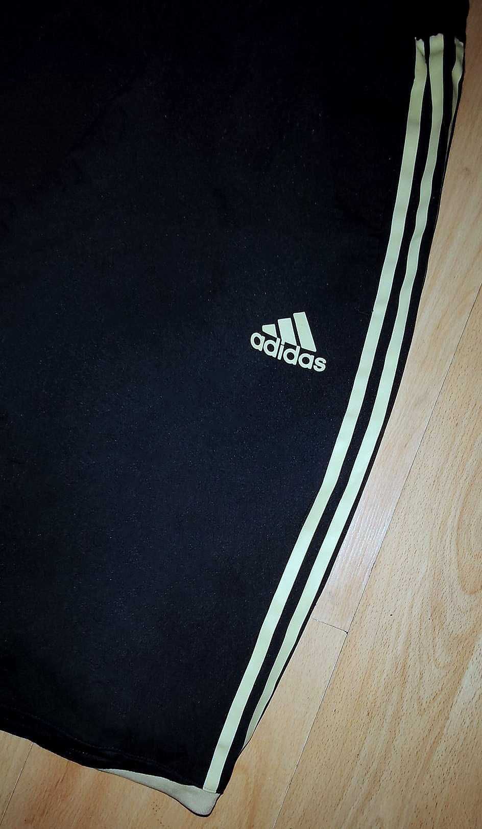 ADIDAS krótkie spodenki męskie Czarne 100% bawełna Stan BDB+ XL