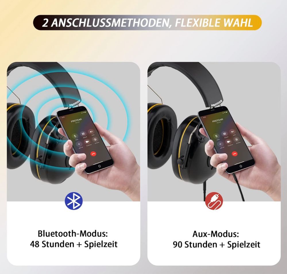 PROTEAR słuchawki tłumiace z Bluetooth 5.1