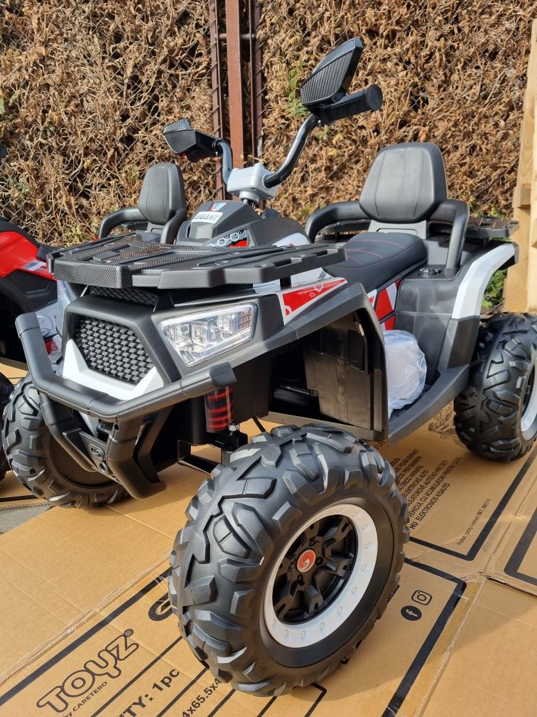 Quad na akumulator dla dzieci 4x4, pilot, Bluetooth, 4 silniki,