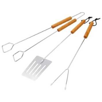 LOPATKA, SZCZYPCE WIDELEC do grilla i DMUCHAWA do rozpalania