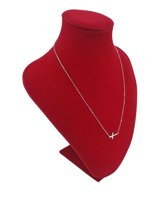Srebrny łańcuszek z krzyżykiem 925 1,63g 45cm