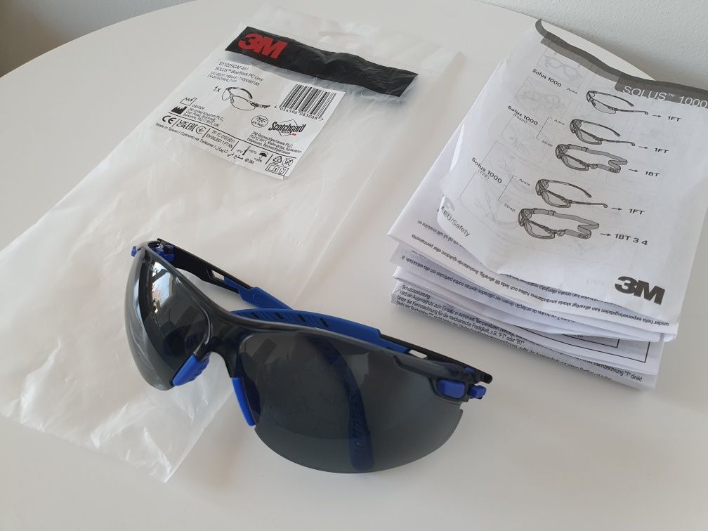 Okulary Ochronne Przyciemniane 3M Solus1000 Okulary Robocze!