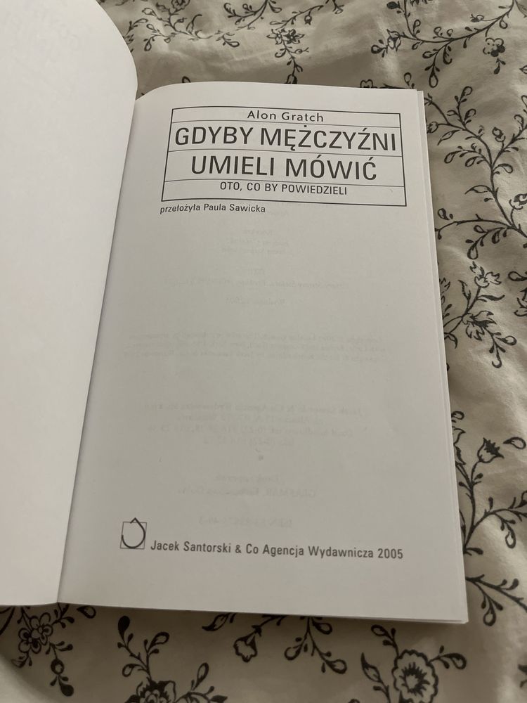 Książka „Gdyby mężczyźni umieli mówić” Alon Gratch
