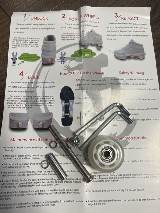 Продам роликові кросівки Kick Speed з LED підсвіткою