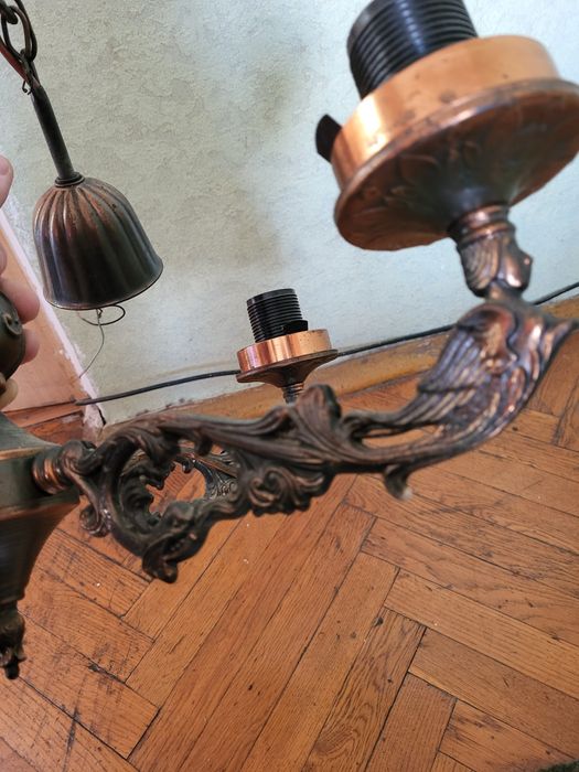 Люстра Нимфа бронзова , вінтаж ,не дорого