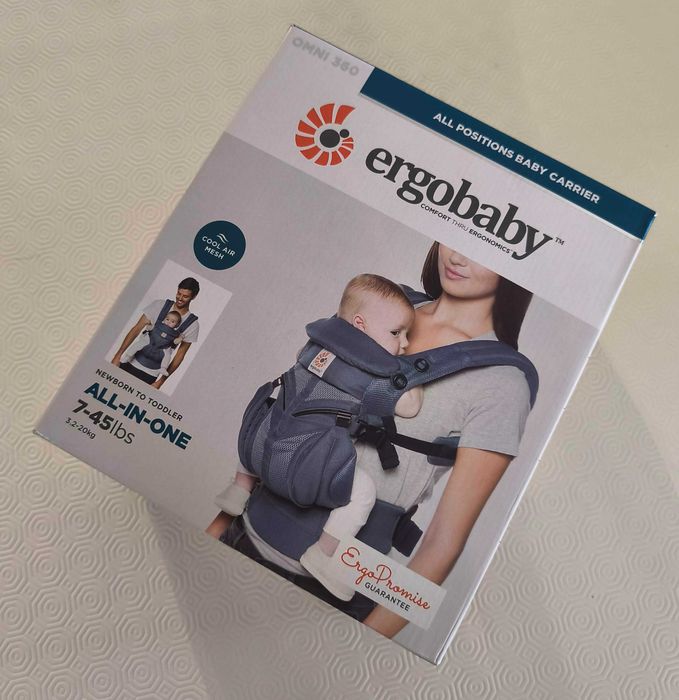 Ergobaby OMNI 360 COOL AIR MESH – Azul Oxford
