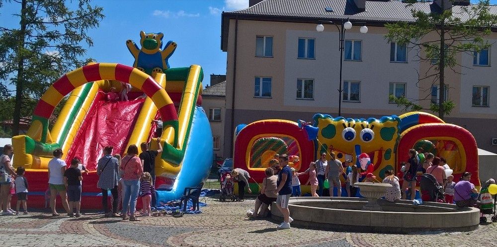 Zjeżdżalnia  kule Dmuchance komunia festyn dzień dziecka wata  Wynajem