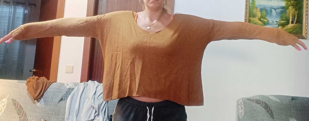 Camisolão castanho da Brownie - Tam. S/M