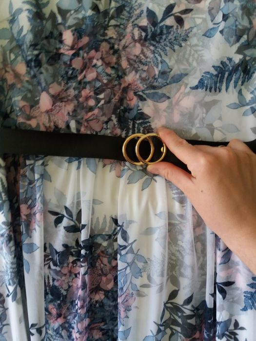 Sukienka hiara 44 wesele, letnia w kwiaty