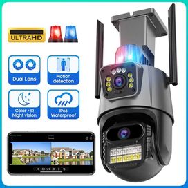 Kamera 6MP Dual ULTRA HD WIFI PTZ podgląd na telefon 2 obiektywy 2024