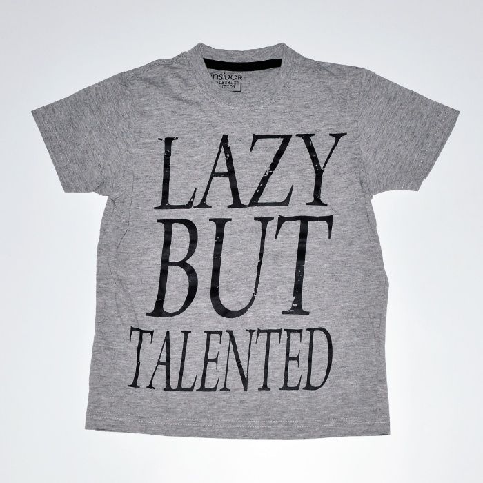 Koszulka "Lazy but talented" 110-116