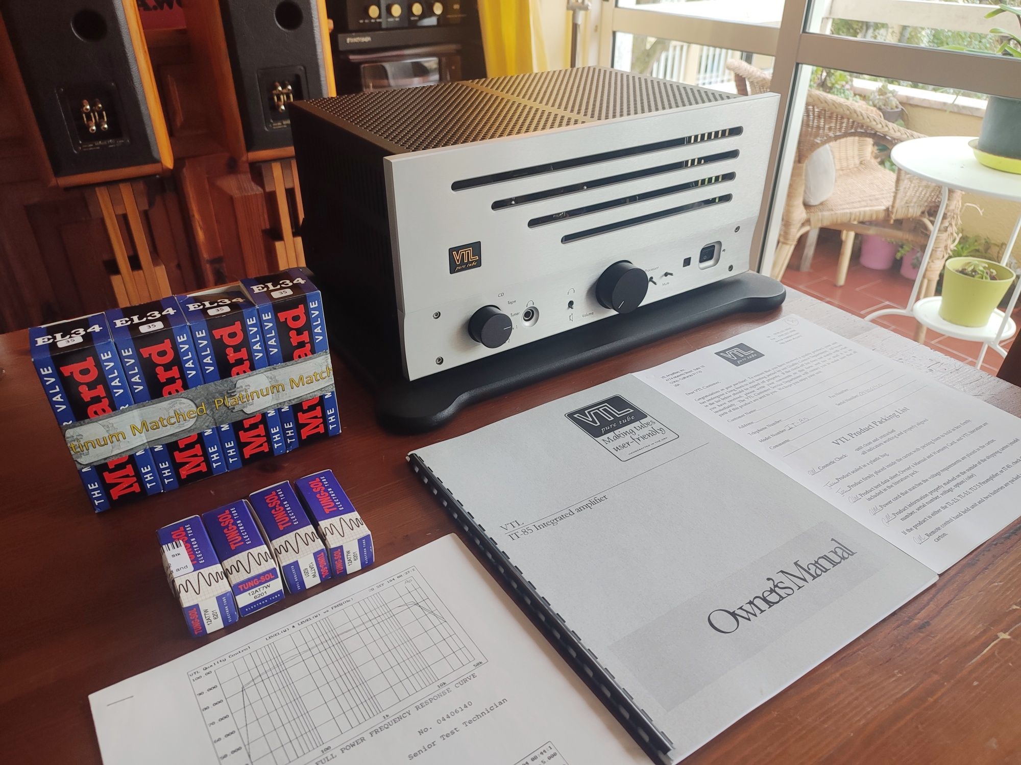 VTL IT-85 Amplificador Hi-Fi Válvulas Mullard C/Novo!