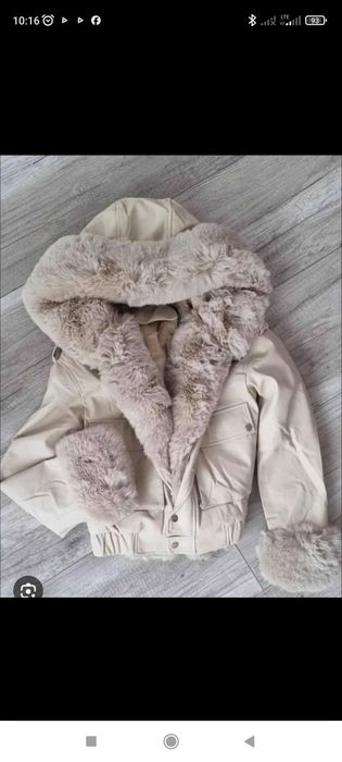 Kurteczka damska z futerkiem Nowość S M L XL