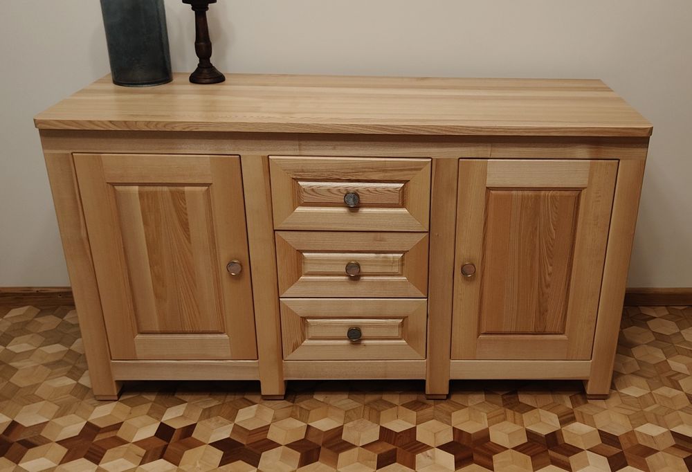 Komoda drewniana jesionowa
