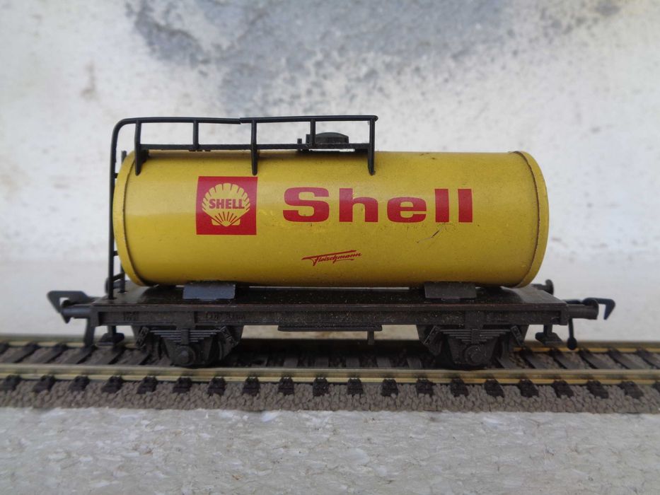 1:87 Fleischmann Cisterna SHELL vagão comboio