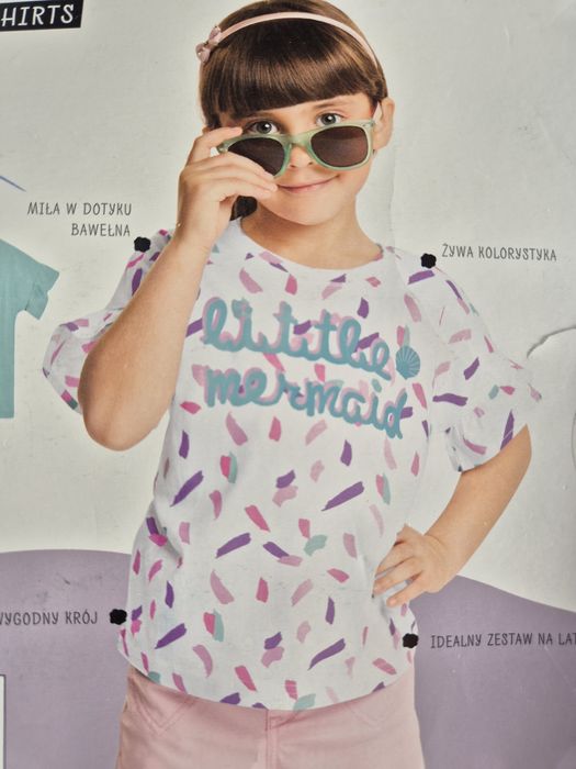 Koszulka t-shirt dziewczęcy r.116  NOWY