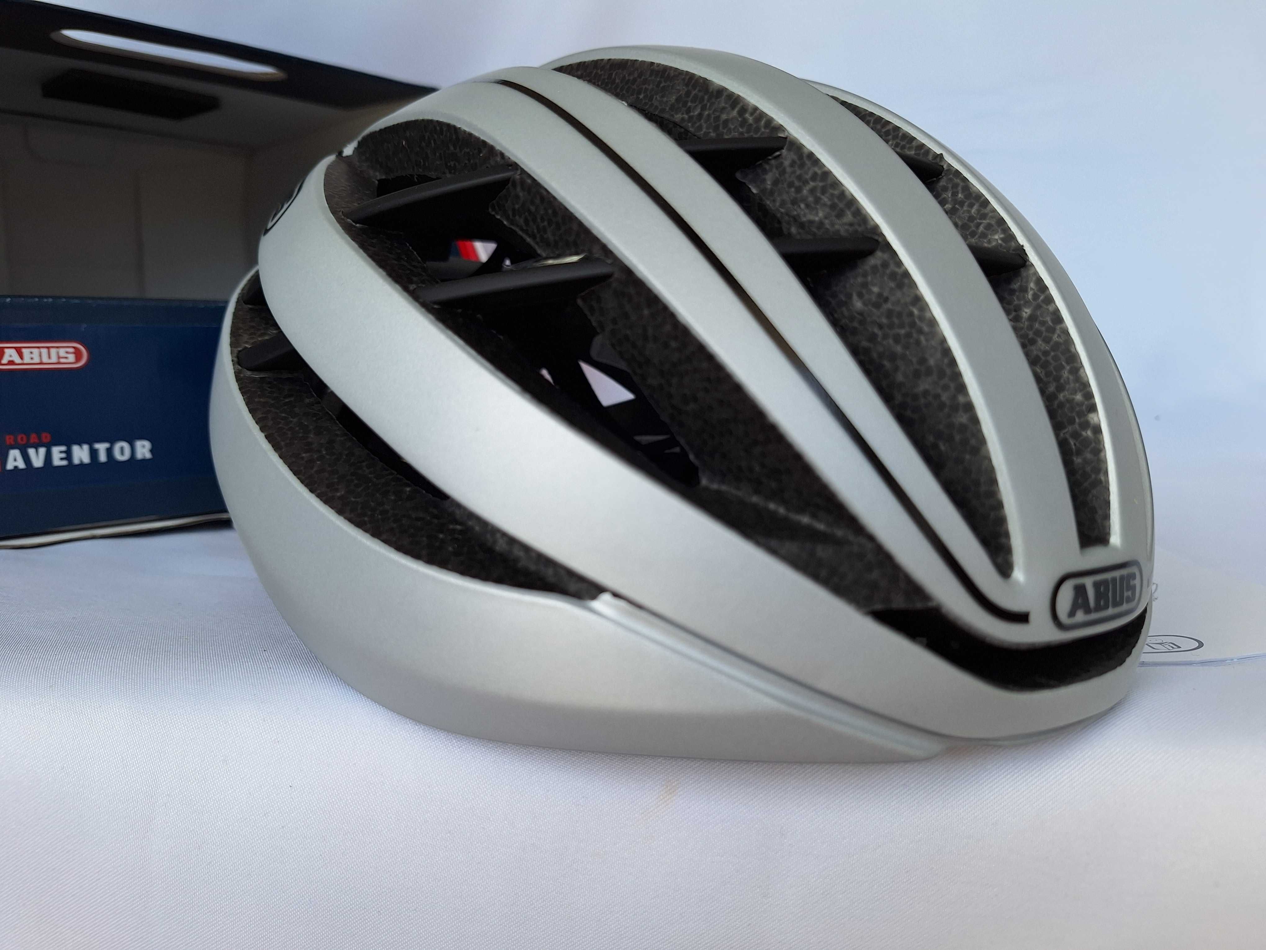 Kask rowerowy Abus Aventor Gleam Silver L 57-61cm