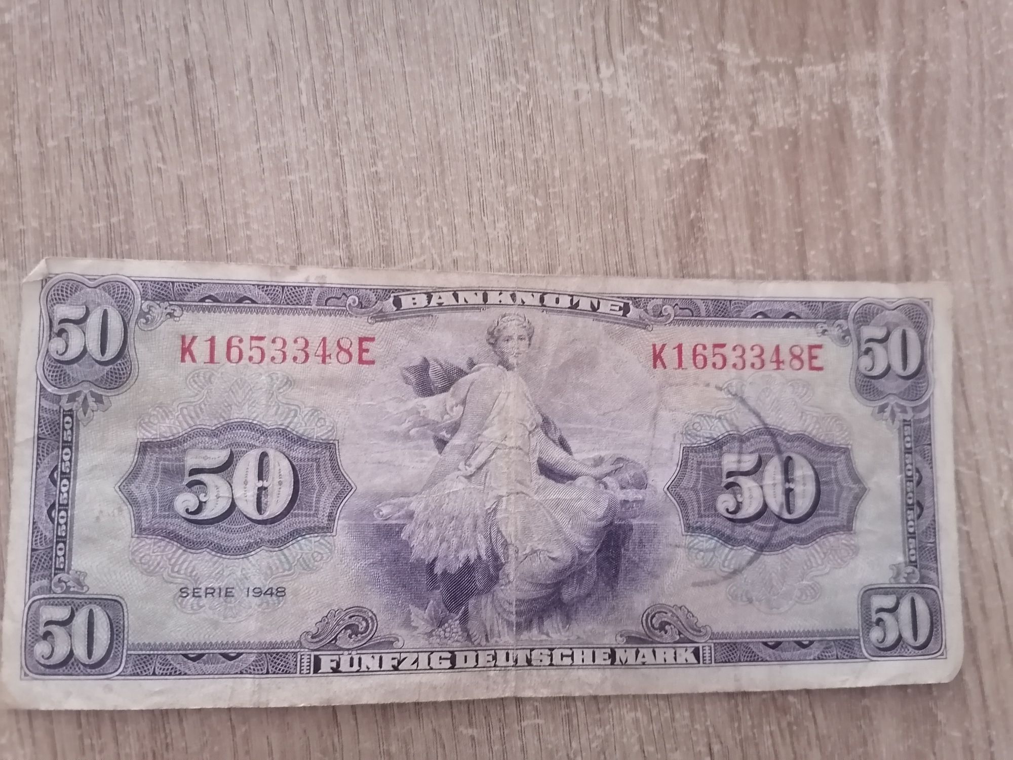 50 Funfzig Deutsche Mark - 1948r