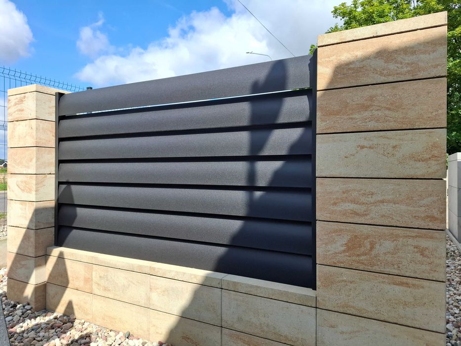 Ogrodzenie żaluzjowe premium, ogrodzenie posesyjne nowoczesne