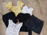 Zestaw na lato crop top zara reserved 34 36