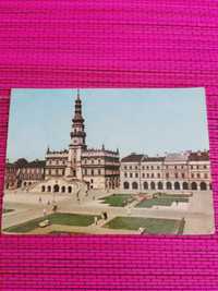 Pocztówka Zamość rynek wielki lata 60