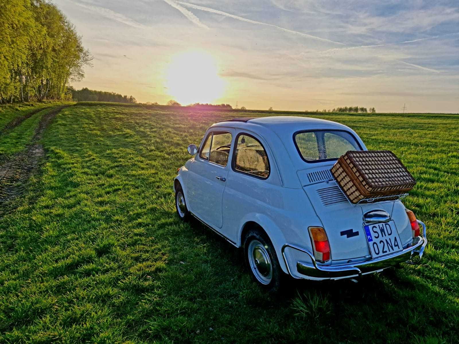 Fiat 500 z 1970 roku! Auto do ślubu, na wesele, jubileusz, sesję
