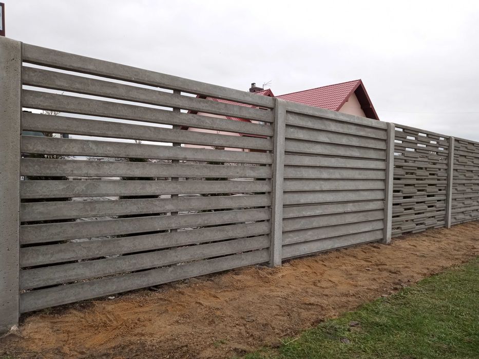 ogrodzenia betonowe, szybka realizacja! grubsze płyty!