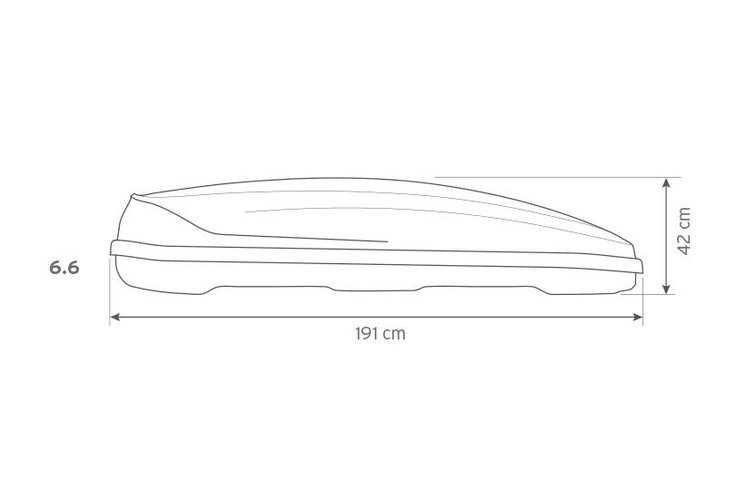 Box dachowy InterPack Traxer 6.6 czarny metalik Warszawa Ursynów Praga