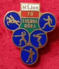 Mistrzostwa świata juniorów zielona góra 1978 odznaka