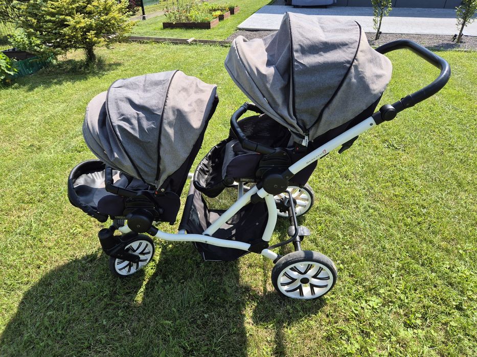 Bebetto 42 wózek rok po roku wózek bliźniaczy