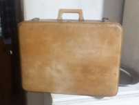Mala de viagem vintage,camel