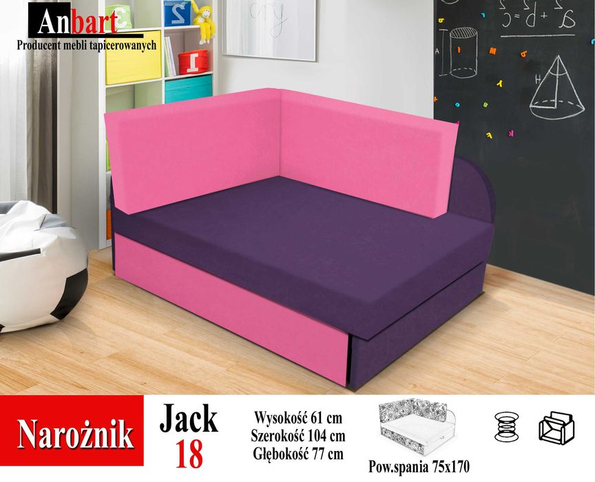 Tapczanik Dziecięcy Narożnik Funkcja Spania Dostawa Cała Polska Okazja
