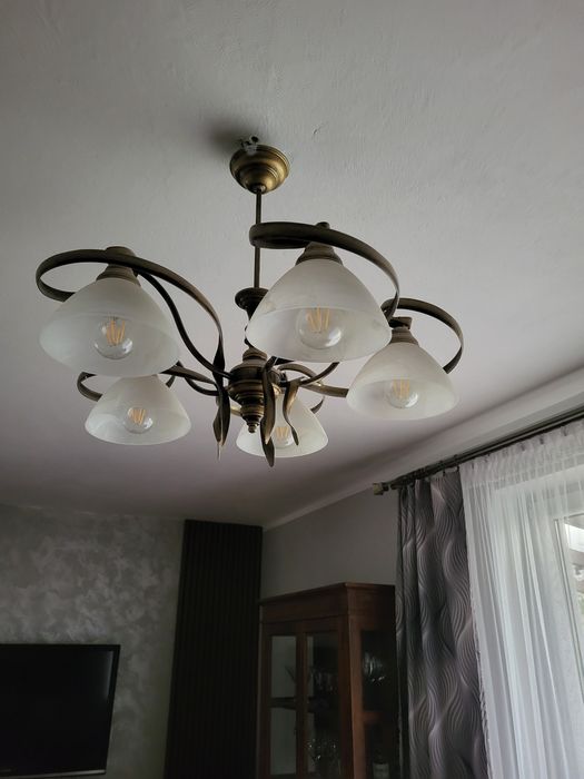 Żyrandol pięcio ramienny