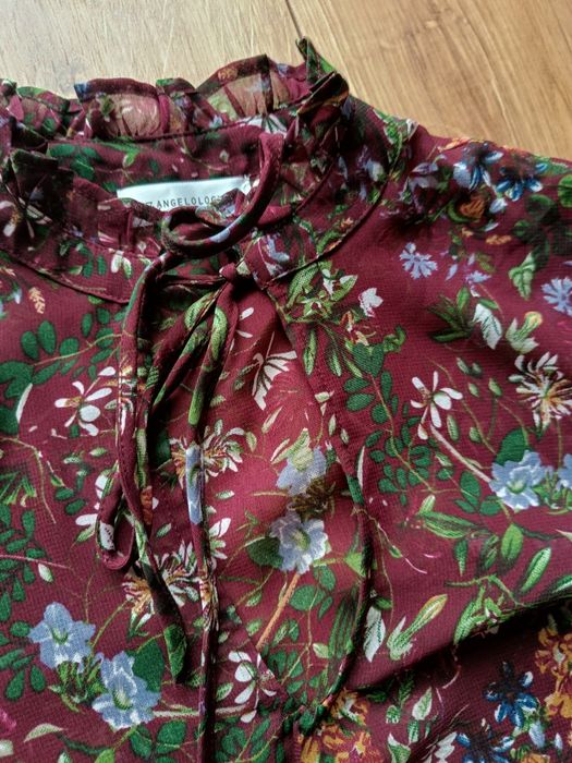 XS/S 157 Angelology koszula bluzka damska w kwiaty elegancka