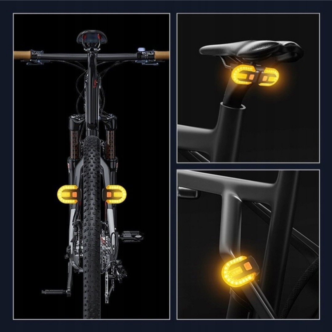 BEZPRZEWODOWE Kierunkowskazy  Rowerowe USB LED