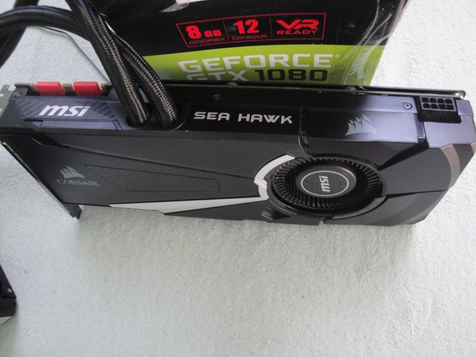 Karta MSI GeForce GTX 1080 8G Sea Hawk X chłodzenie wodne CORSAIR
